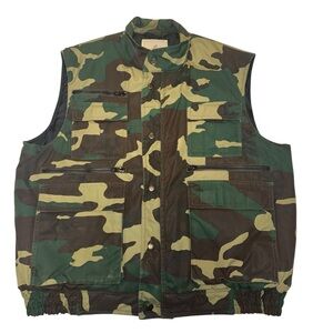 Vintage Woodfield Camo Utility Vest – Size L
